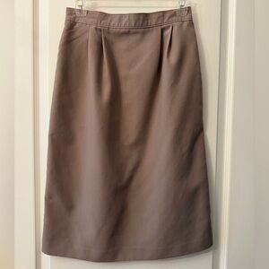 Vintage Taupe Women's Pencil Skirt
